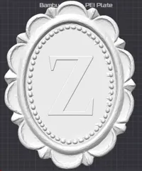 Letter "Z" - 0.12mm layer, 3 walls, 15% infill