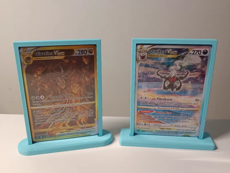 sleeved  card display stand 
