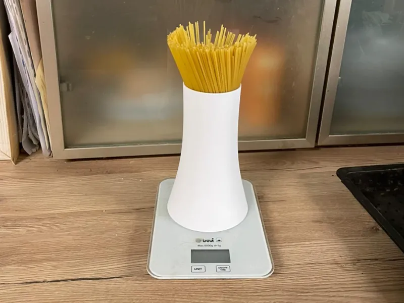 Contenitore per pesare spaghetti