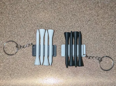 Golf Tee`s And Keyring Holder