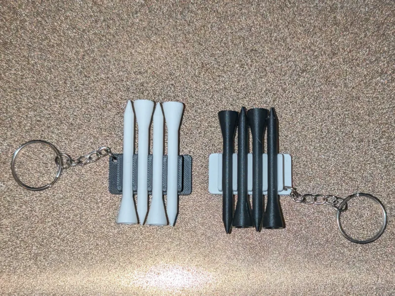 Golf Tee`s And Keyring Holder