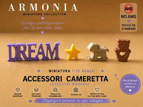 Caja o estuche: Accessori Decorativi per Cameretta –Miniatura 1:12 — referencia de MakerWorld