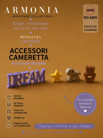 Caja o estuche: Accessori Decorativi per Cameretta –Miniatura 1:12 — vista de referencia 2