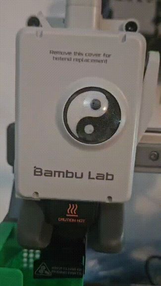 Yin Yang for Bambu Lab A1 Extruder Spin Disc