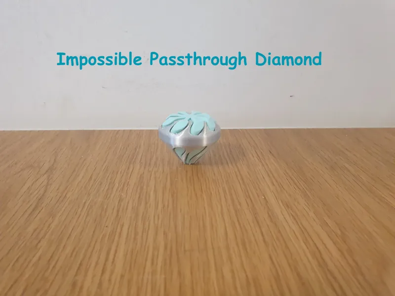 Impossible Passthrough Diamond Fidget