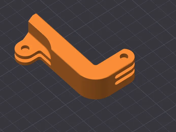 Bent Gopro arm for Motorcycle helmet chin mounting