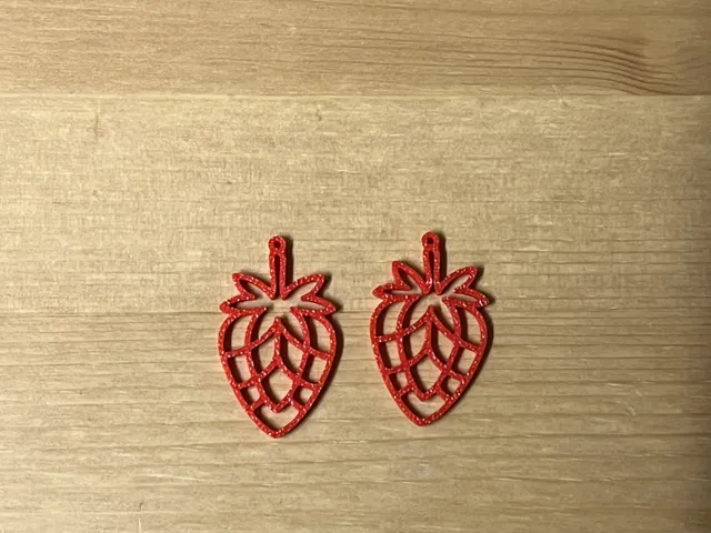 strawberry earrings