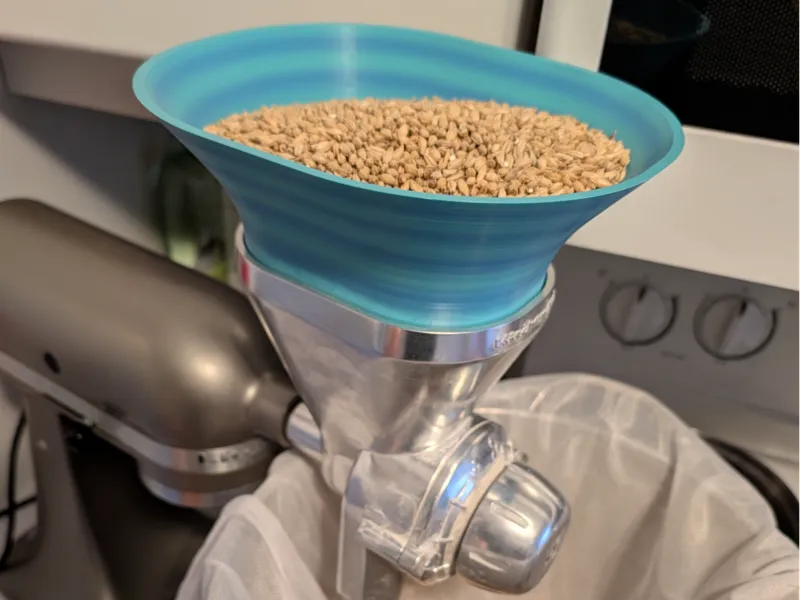 Kitchen Aid Grain Grinder Hopper Extension