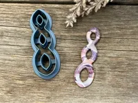 Emporte-pièces boucles d'oreilles abstraites — photo 2
