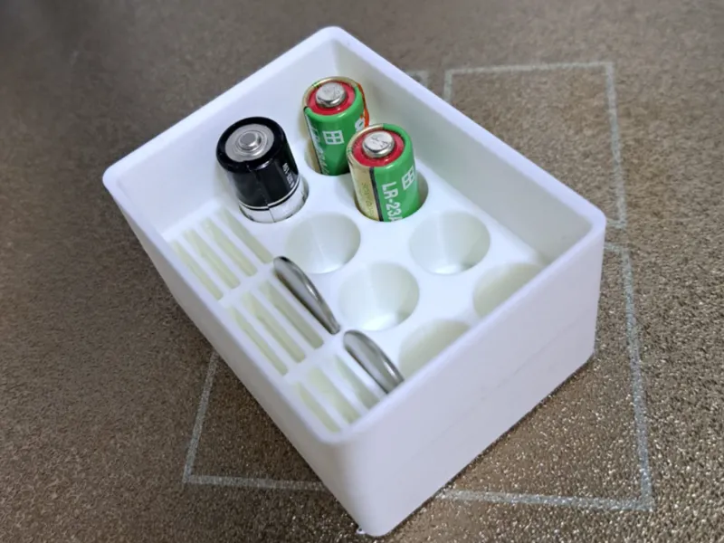 Bandeja para baterías LR1 LR23A CR1616
