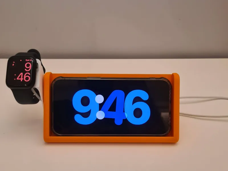 Dual MagSafe +Apple Watch Nightstand Charger Stand