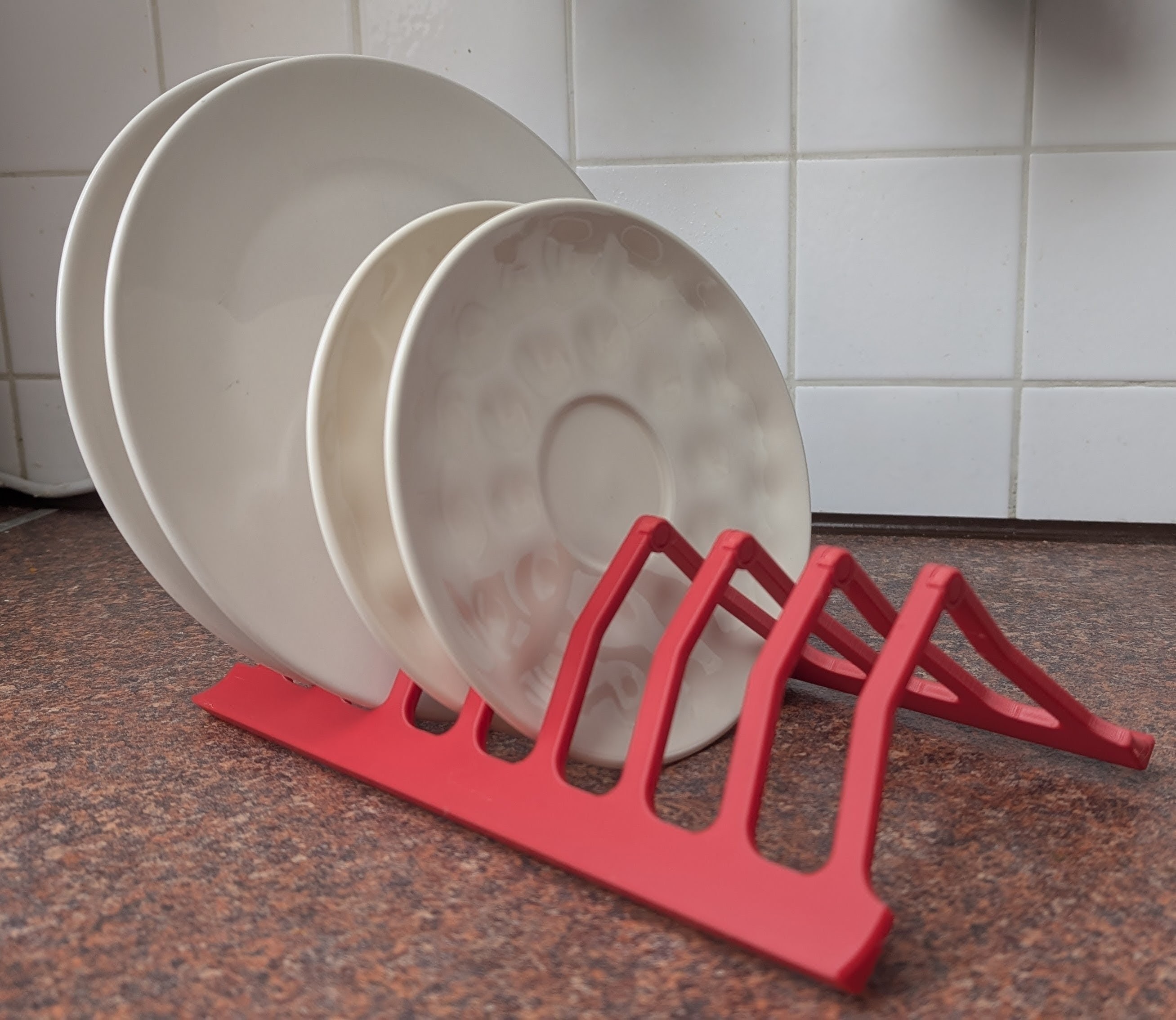 Miniatura 1 do modelo 3D Foldable Dish Rack - Space Saving