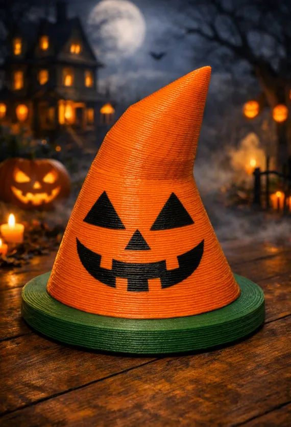 Halloween Witch + Pumpkin Hat (NEW) view 2
