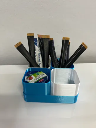 Holder for Sugar and Coffee Milk