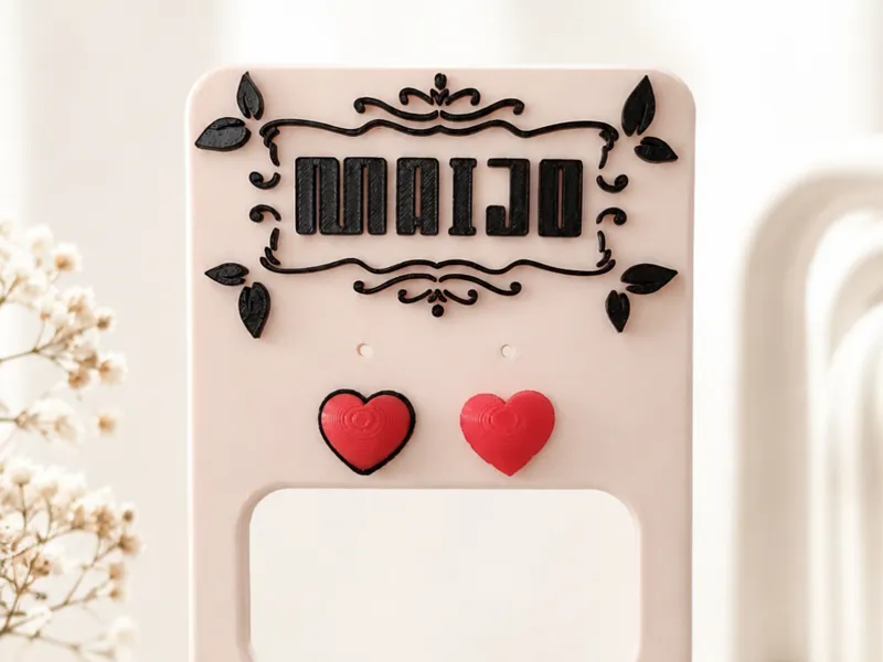 Pendientes de Corazon de pin
