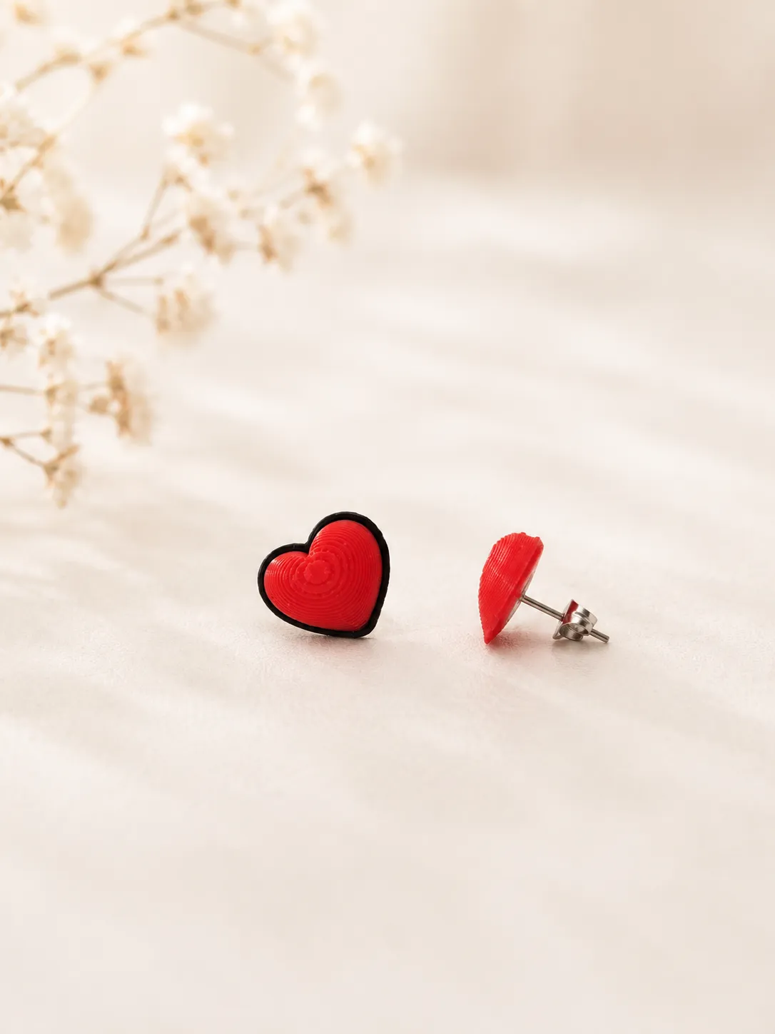 Pendientes de Corazon de pin view 3