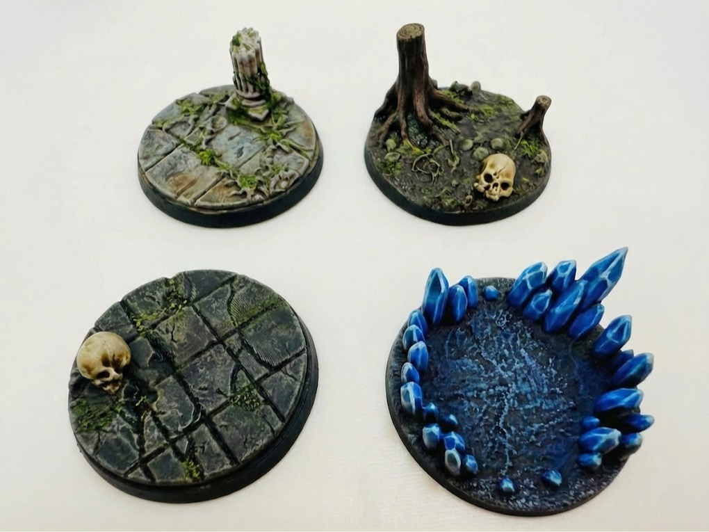 12x D&D Fantasy Bases | 28mm, 32mm & 40mm