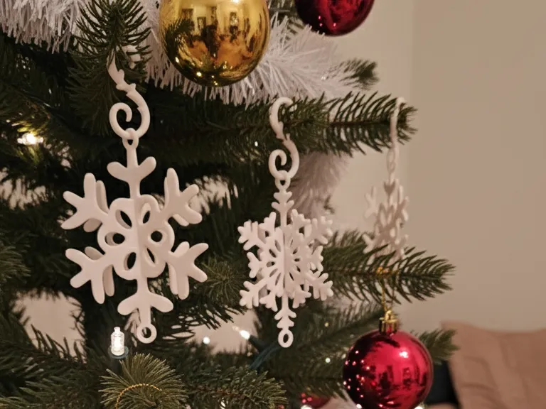 Modular Connectable Snowflakes for Christmas Decor