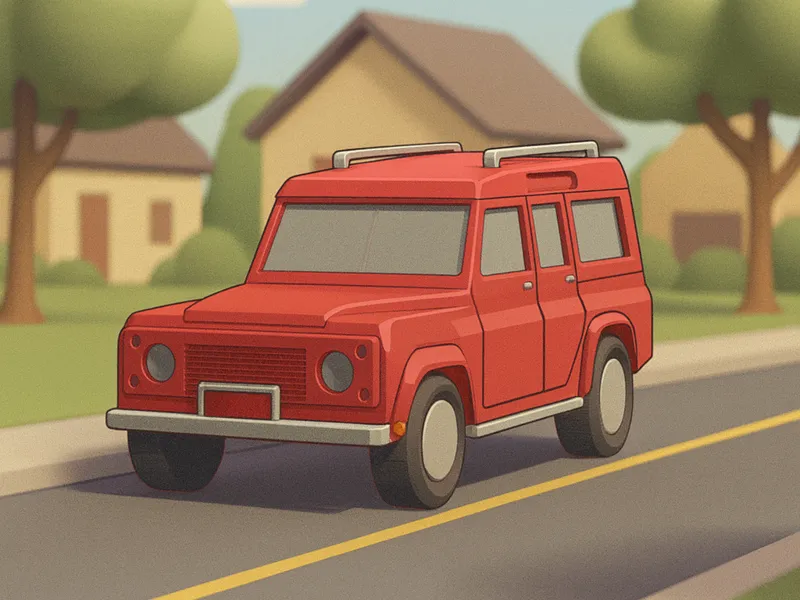 Low Poly Land Rover Defender
