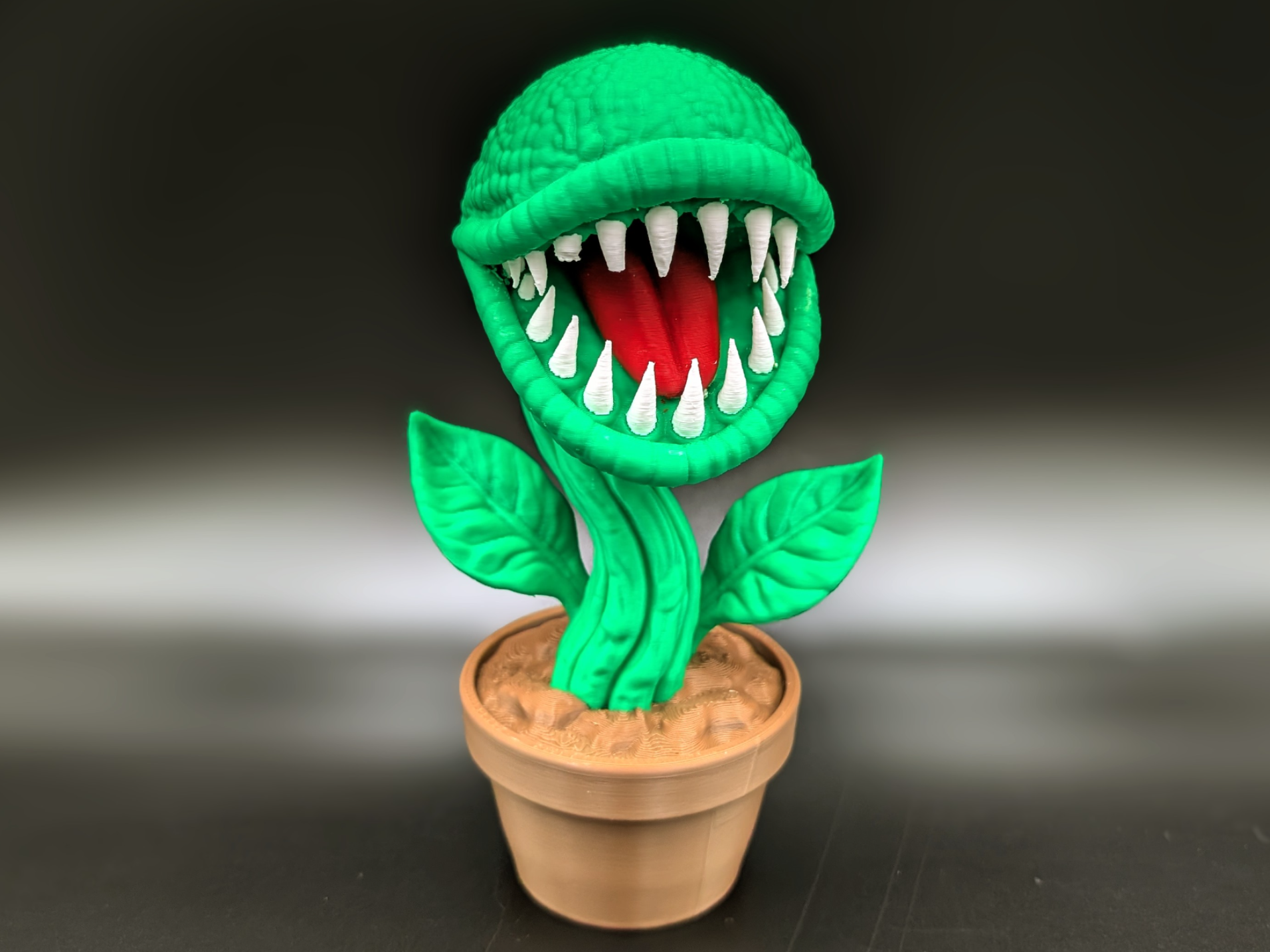 Monstera Plant - Dark Fantasy Sculpture