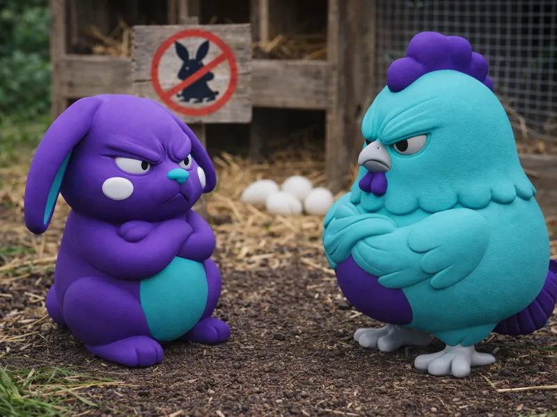 Egg Wars – Hühner vs. Hasen