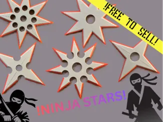 NINJA STARS! FREE TO SELL!