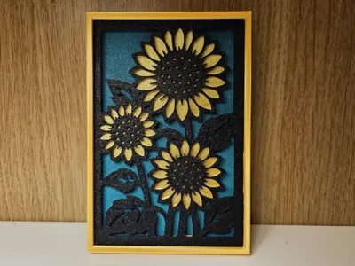 Sunflower Shadowbox