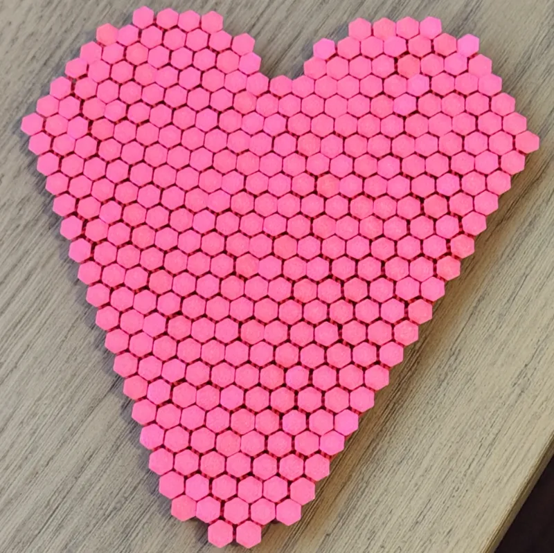 Valentines Day Flexible Fabric Heart