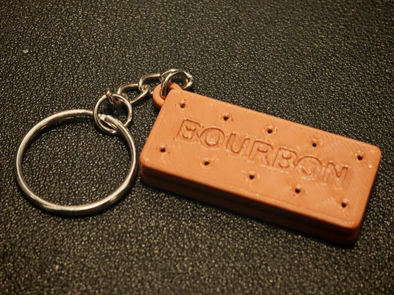 Bourbon Biscuit Keyring