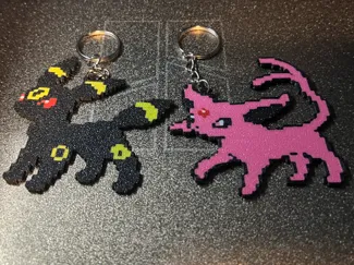 Pokemon Umbreon & Espeon Keychains