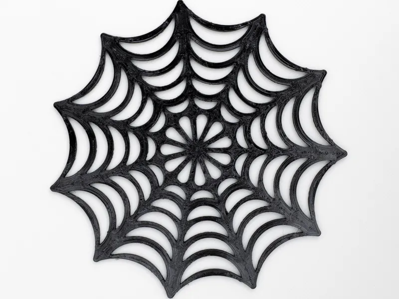Halloween spiderweb coaster