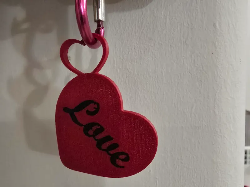 Heart Love Keychain 