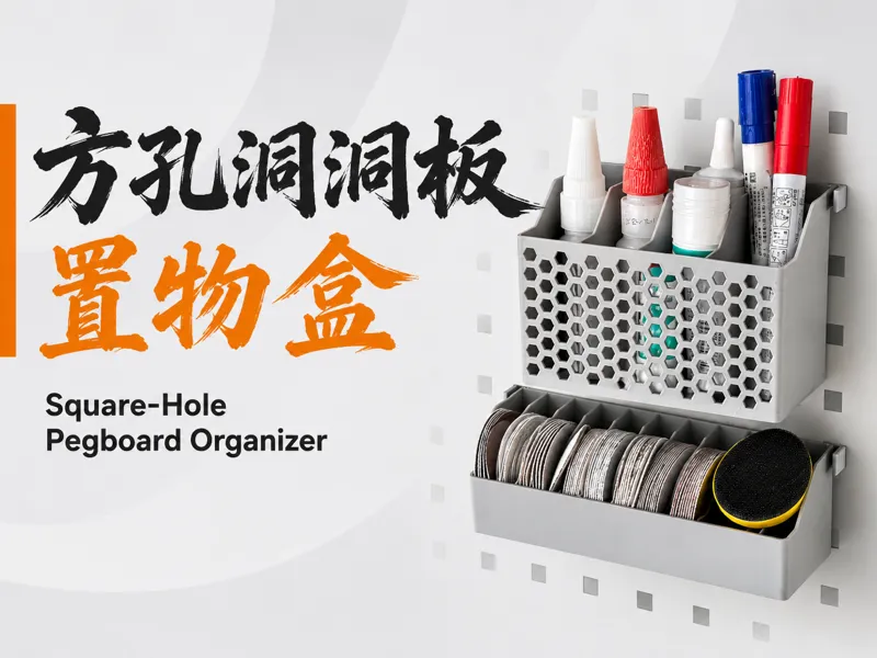 方孔洞洞板置物盒