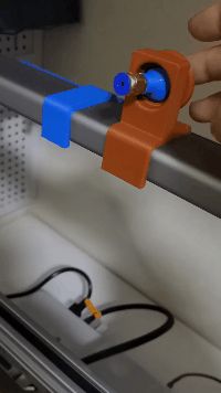 拓竹A1铁氟龙管和气动接头万向进料支架