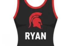 Ryan and Aaron named wrestling singlet keychain
