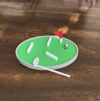 Desktop Mini Golf (Magnetic Hole)
