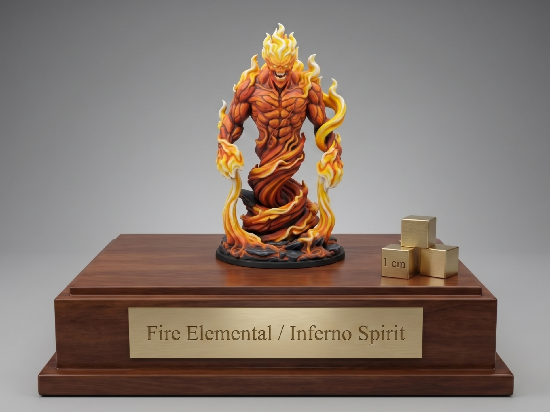 Large Fire Elemental / Inferno Spirit Miniature 