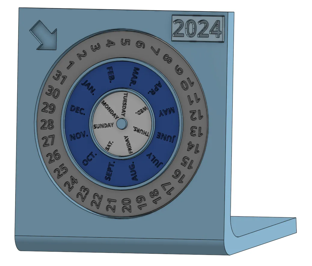 Calendrier perpétuel de bureau