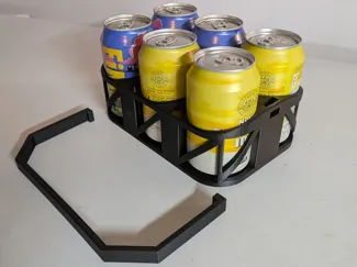 Beer holder six pack with removable handel