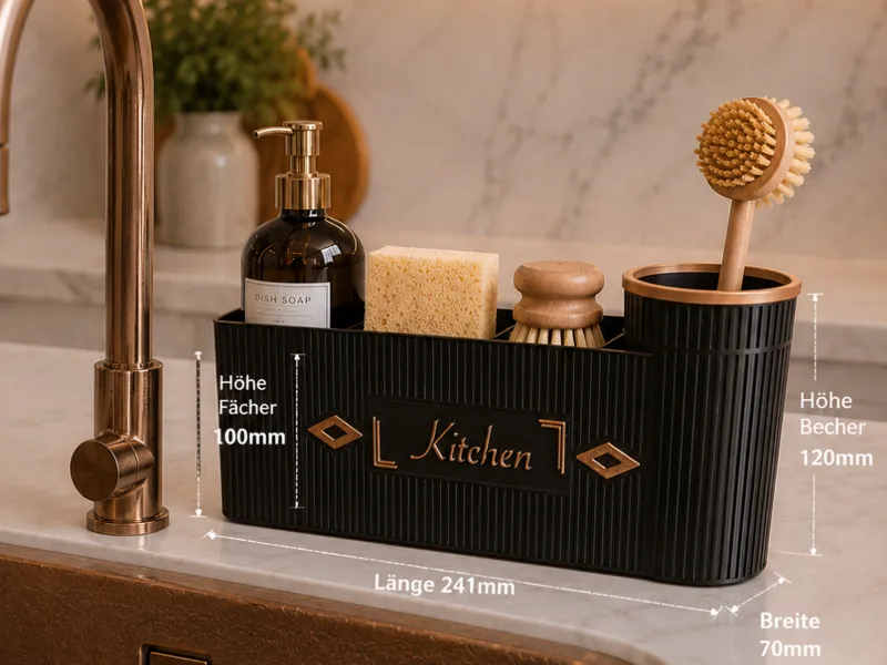 Küchen Organizers Spülbecken "Gold"
