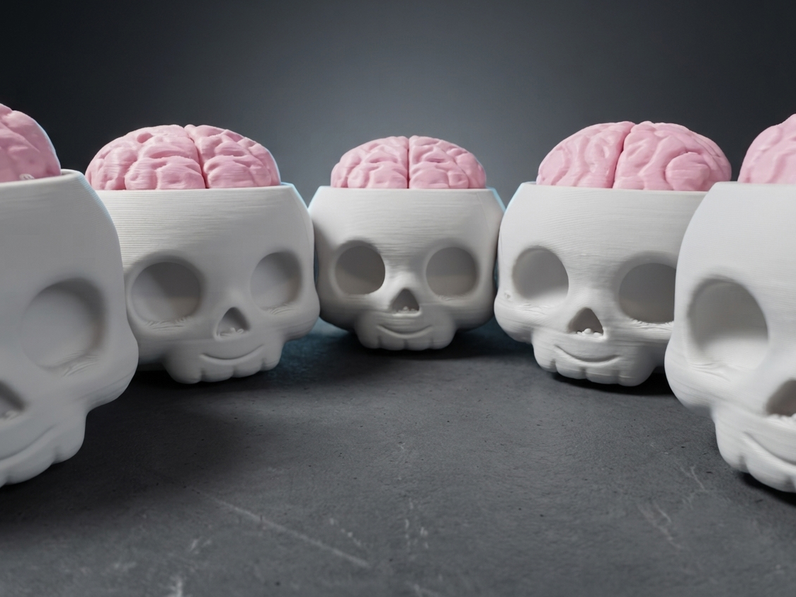 Miniatura 2 do modelo 3D Brain Fidget Clicker