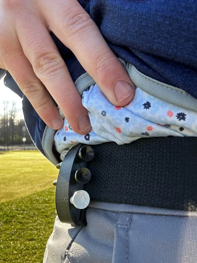 Golf Tee Belt Clip Holder