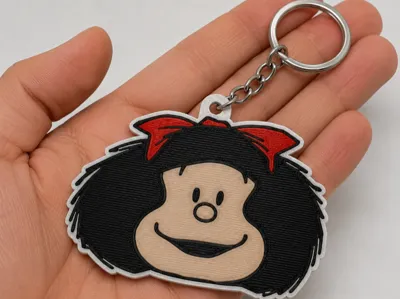 Mafalda can opener keychain Nail Saver bottle opener 3D