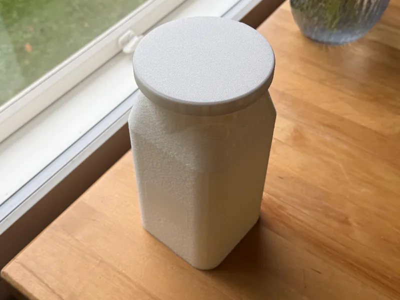 Jar with lit