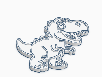 Tiranoussauro Rex para colorir