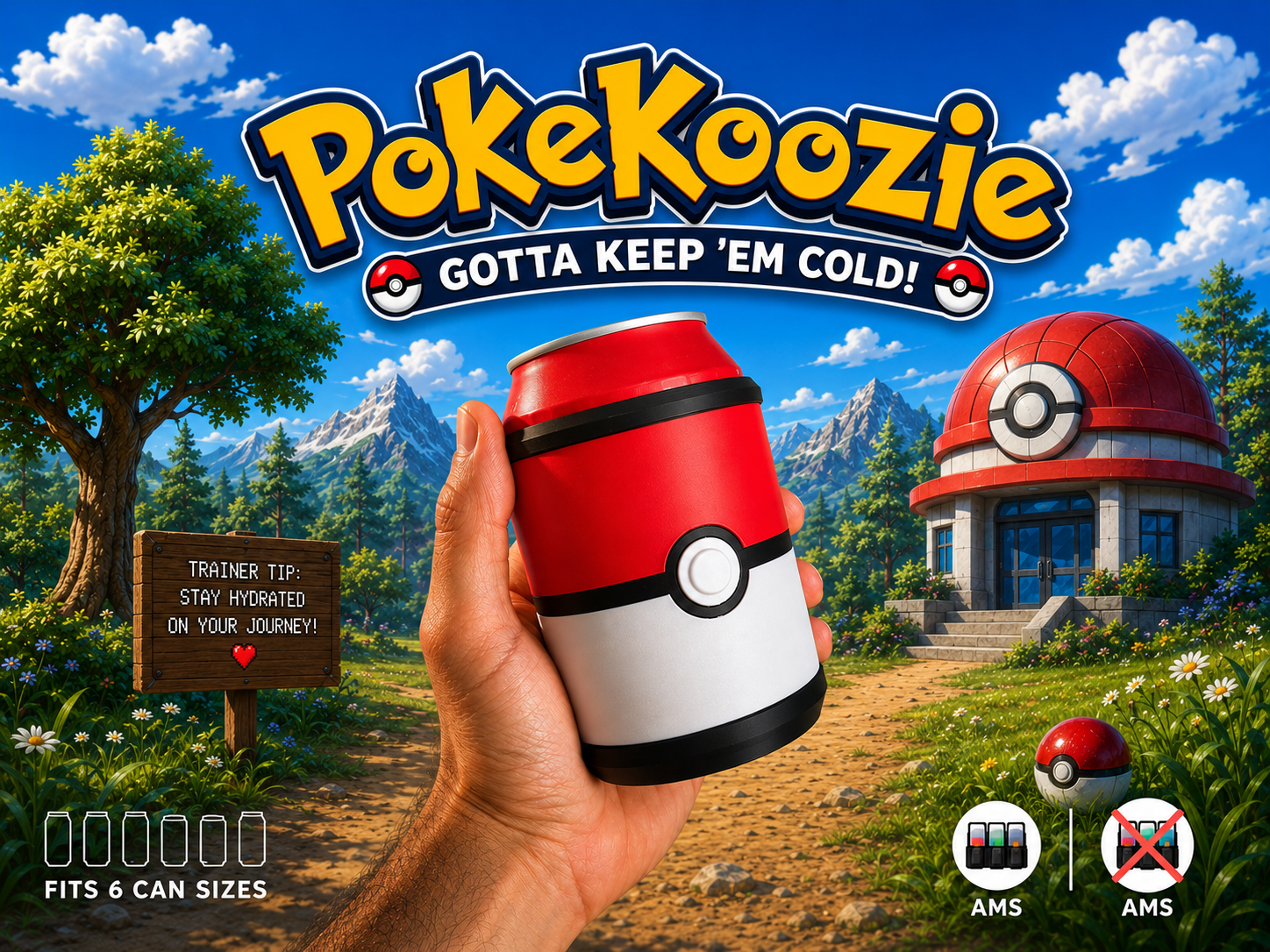 Pokekoozie – Poke Ball Can Cooler / Can Holder