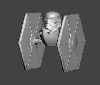 Storm Trooper Tie Fighter Benchy
