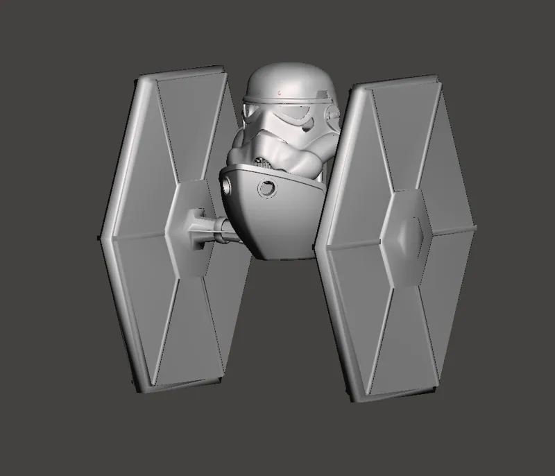 Storm Trooper Tie Fighter Benchy