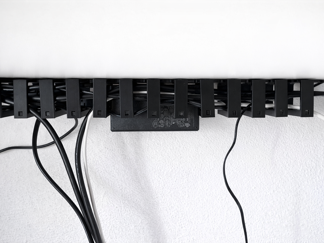 Modular Under-Desk Cable Management Channel