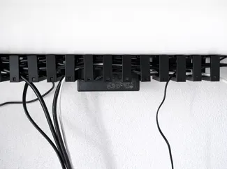 Modular Under-Desk Cable Management Channel